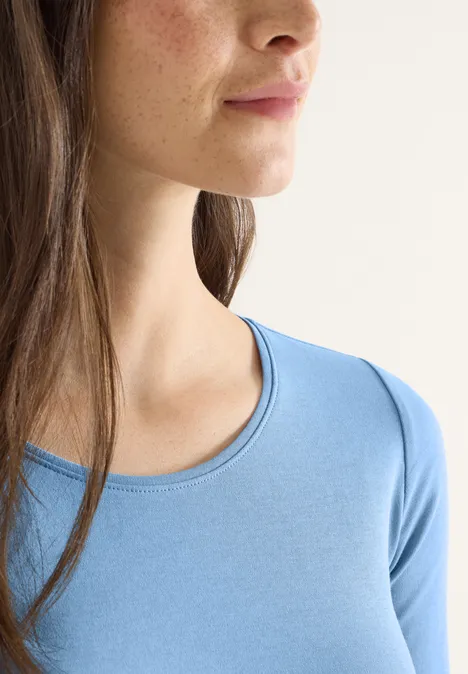 T-shirt en couleur unie cloud blue