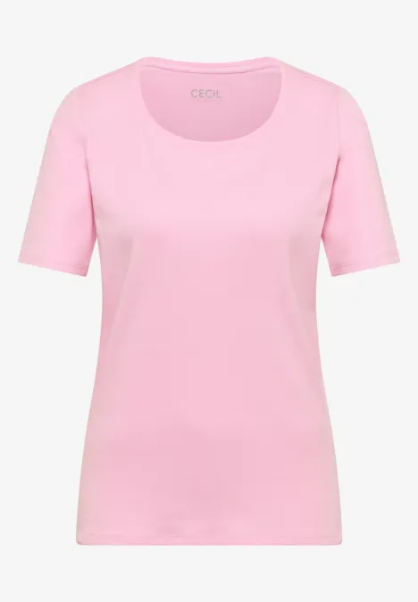 T-shirt en couleur unie light blush rose