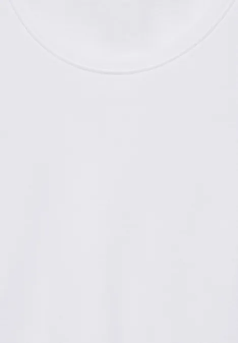 Basic Shirt mit Rundhals White
