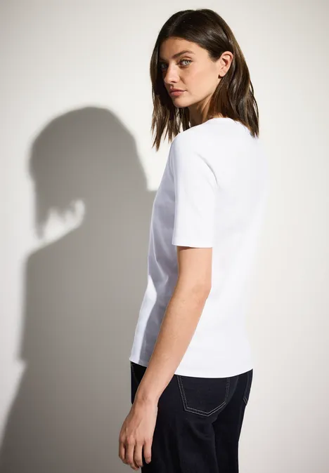 V-Neck T-Shirt White