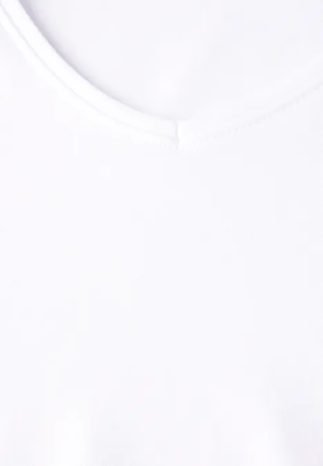 V-Neck T-Shirt White