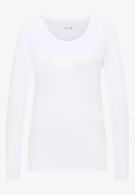 Basic Langarmshirt White