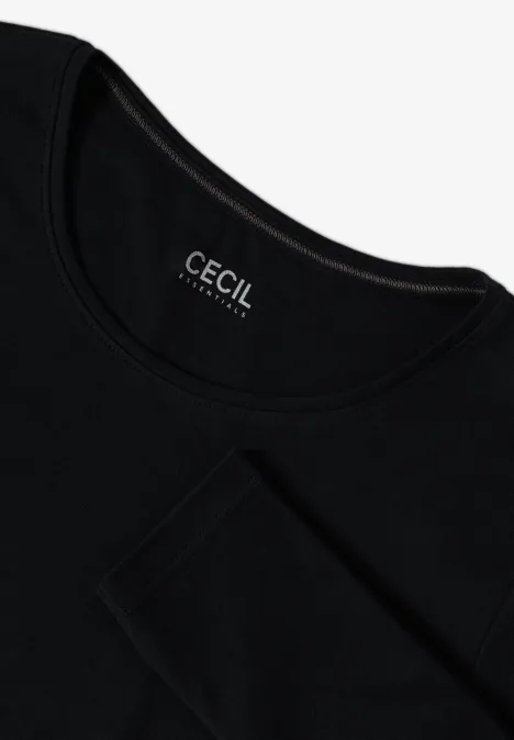 Basic Langarmshirt Black