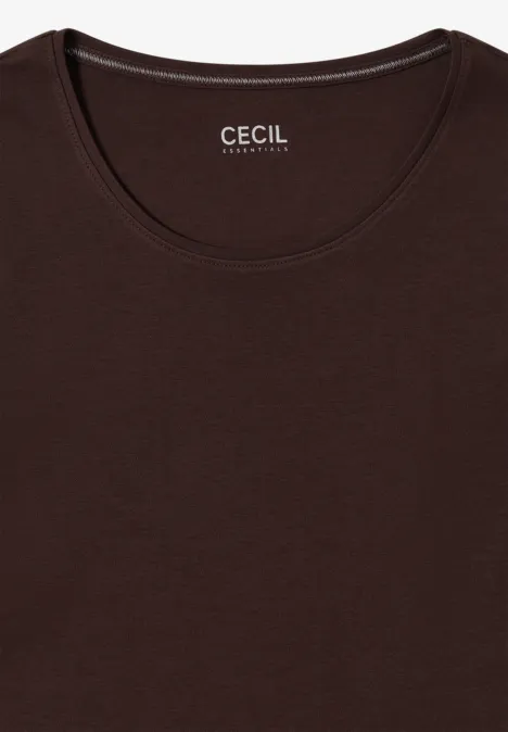 Basic Langarmshirt tartufo brown