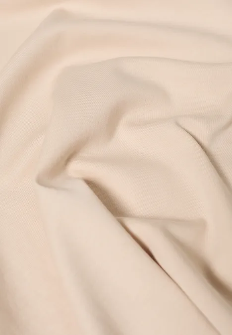 T-shirt basique à manches longues pearl beige