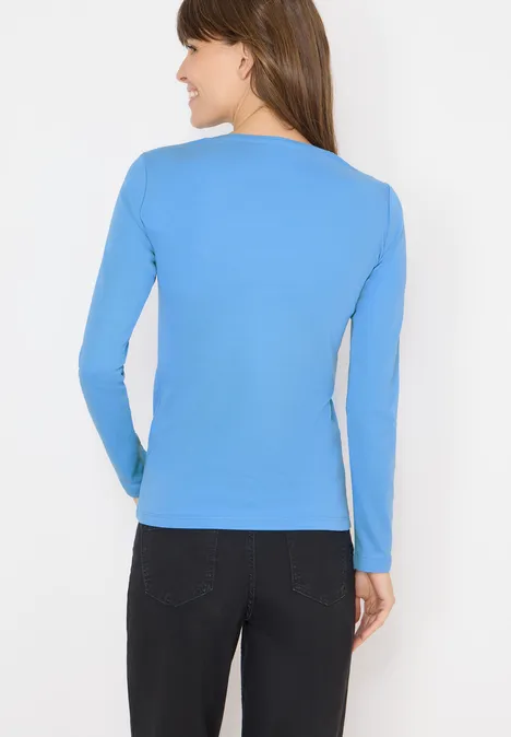 Basic Langarmshirt fountain blue Basic Langarmshirt fountain blue