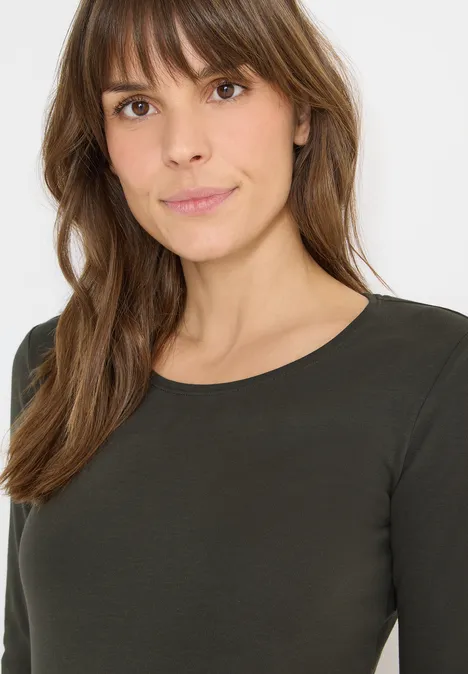 Basic Langarmshirt raw khaki Basic Langarmshirt raw khaki