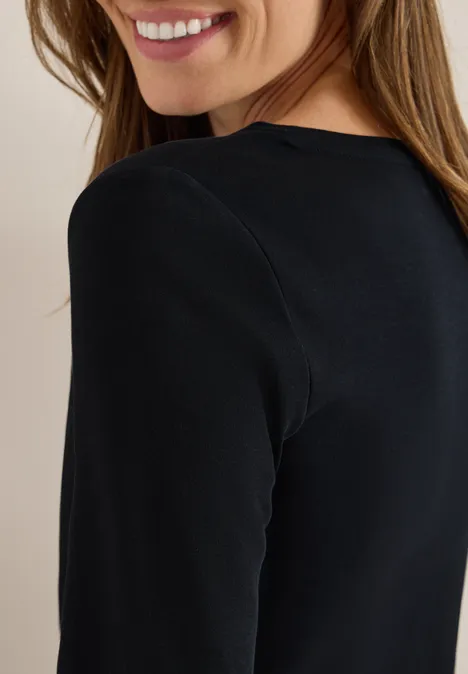 Basic onderzeeër shirt Black