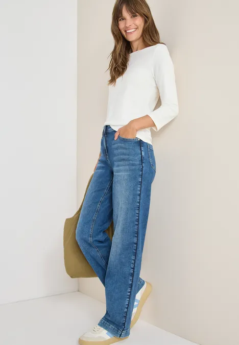 Basic onderzeeër shirt vanilla white