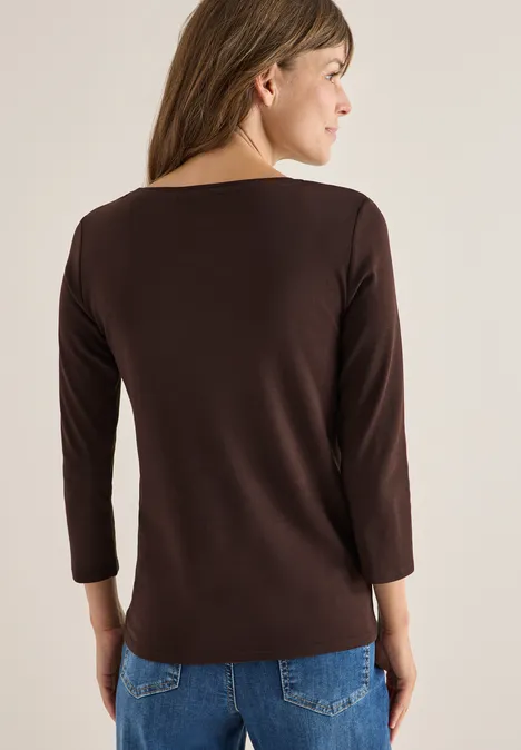 Basic U-Boot Shirt tartufo brown