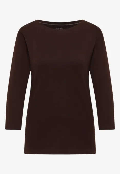 Basic U-Boot Shirt tartufo brown