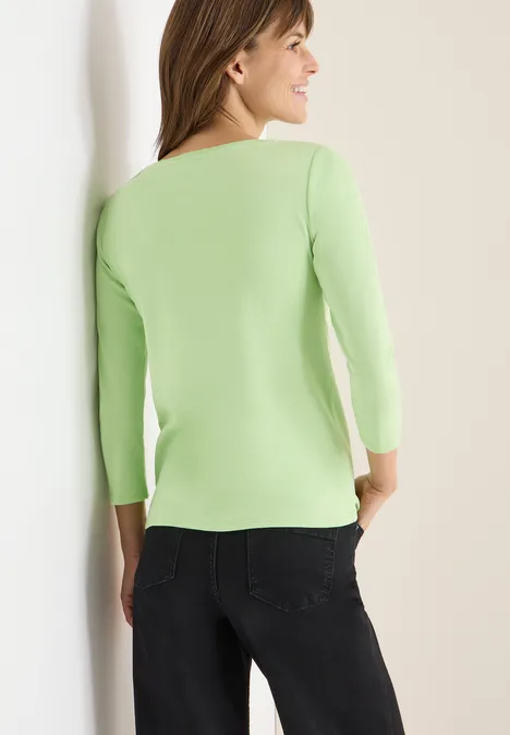 Basic shirt in effen kleur null
