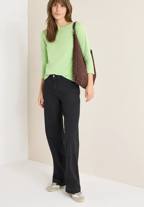 Basic shirt in effen kleur null