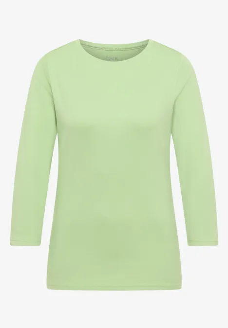 Basic shirt in effen kleur null