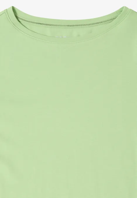 Basic shirt in effen kleur null