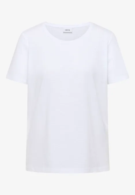 Basic T-Shirt mit Rundhals White