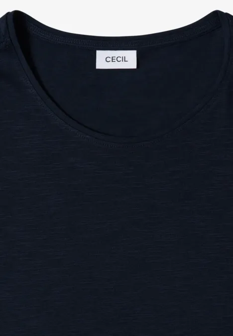 Basic Shirt met ronde hals universal blue