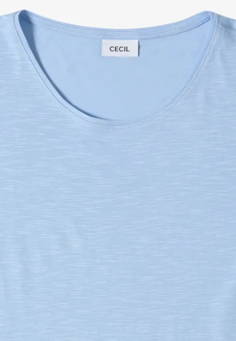 T-shirt basique à col rond light sky blue