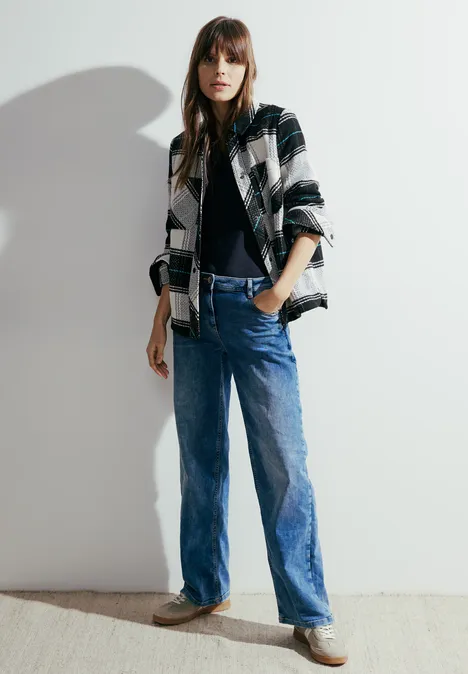 Basic Langarmshirt universal blue