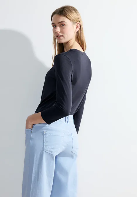 Basic 3/4 Shirt universal blue