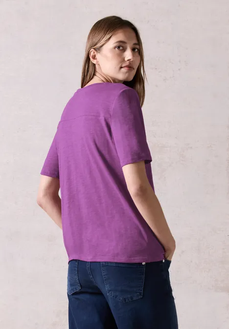 Flammgarn Tunikashirt iced violet