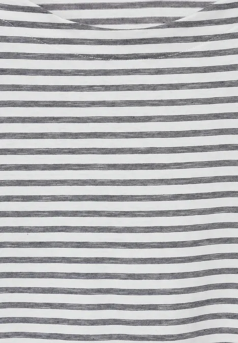 Basic Streifenshirt universal blue