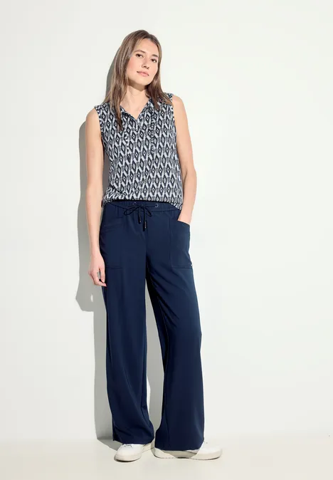 Sommer Print Top vanilla white