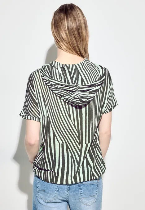 T-shirt à capuche cool khaki
