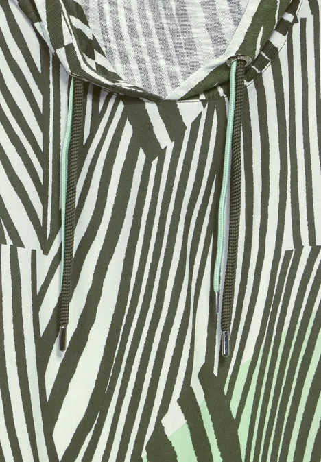 T-shirt à capuche cool khaki