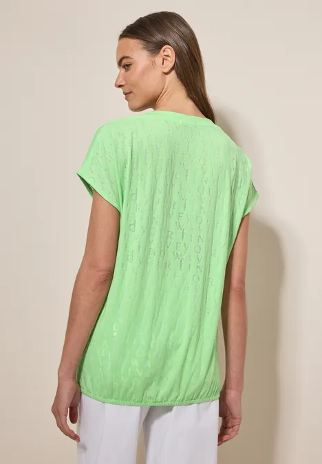 Wording T-Shirt matcha lime