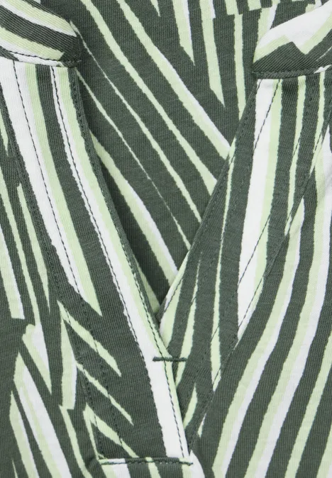 Wellenprint T-Shirt cool khaki