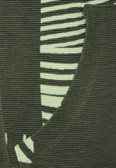 T-shirt à col volumineux cool khaki