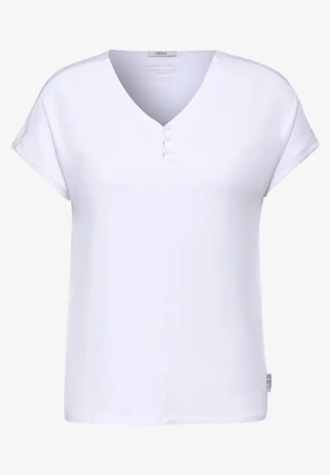 V-Neck T-Shirt White