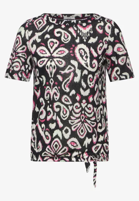 Knotendetail T-Shirt Black