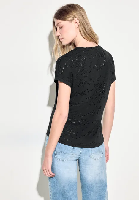 T-shirt ajouré Black