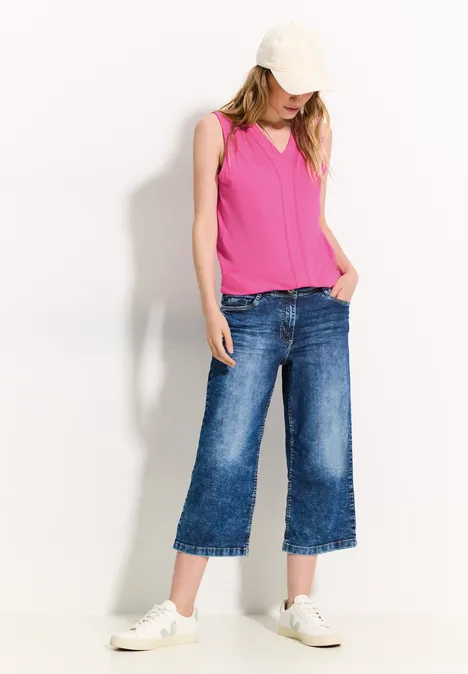 Dekoratives Top bloomy pink