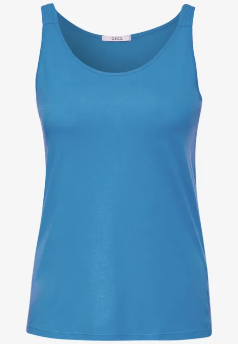 Basic Sommer Top azure blue