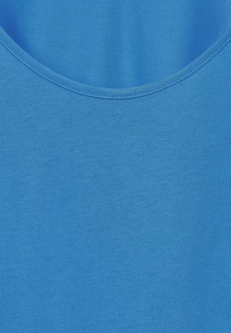 Basic Sommer Top azure blue