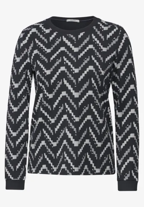 Bedrucktes Shirt Black