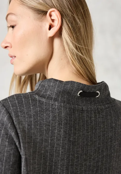 Shirt im Nadelstreifen-Look dark grey melange