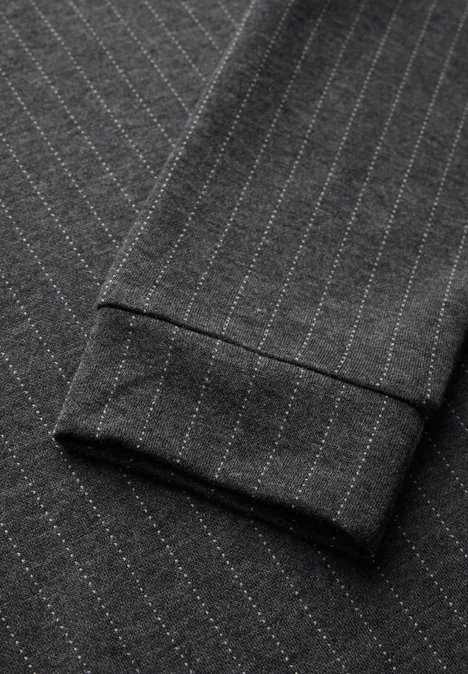 Shirt im Nadelstreifen-Look dark grey melange