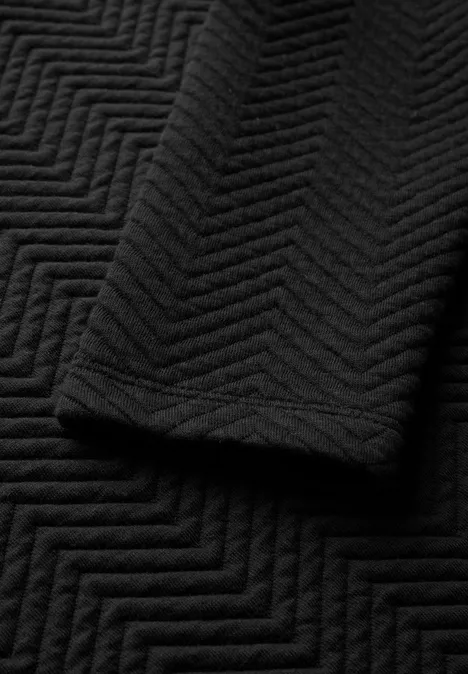 Strukturshirt Black