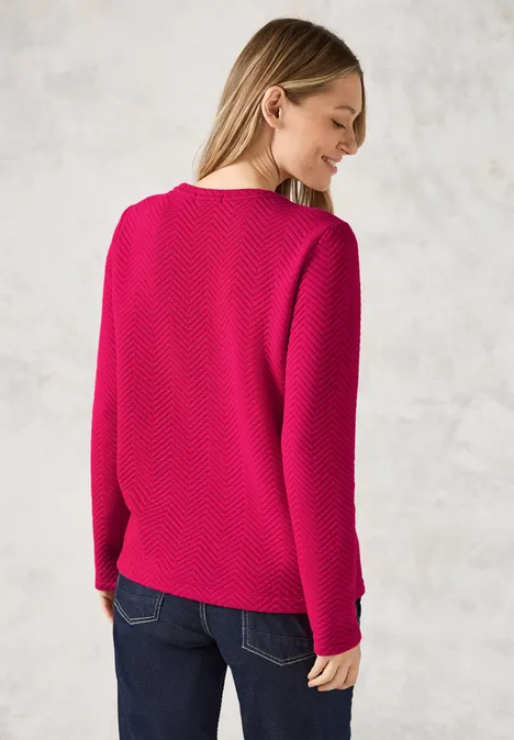 Strukturshirt barberry red