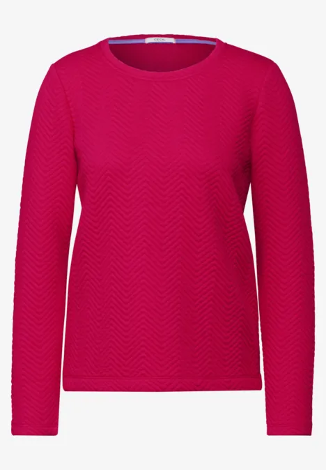 Strukturshirt barberry red