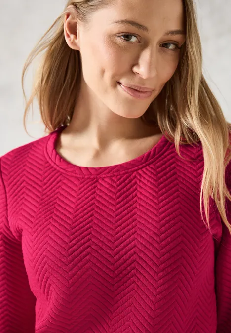Strukturshirt barberry red
