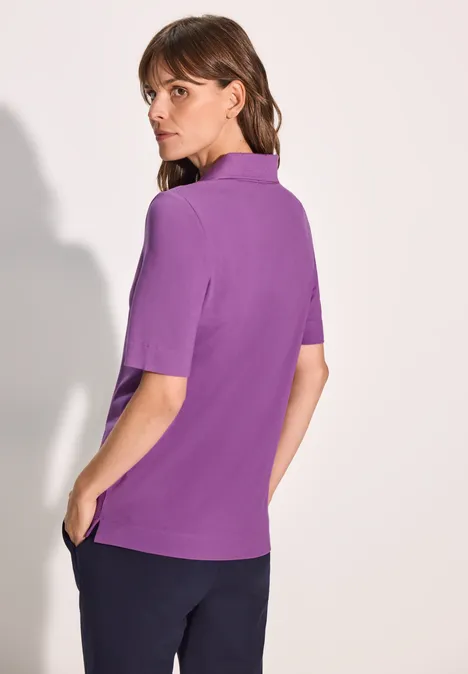 Piquée Polo-Shirt iced violet Piquée Polo-Shirt iced violet