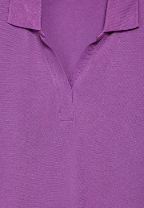 Piquée Polo-Shirt iced violet Piquée Polo-Shirt iced violet
