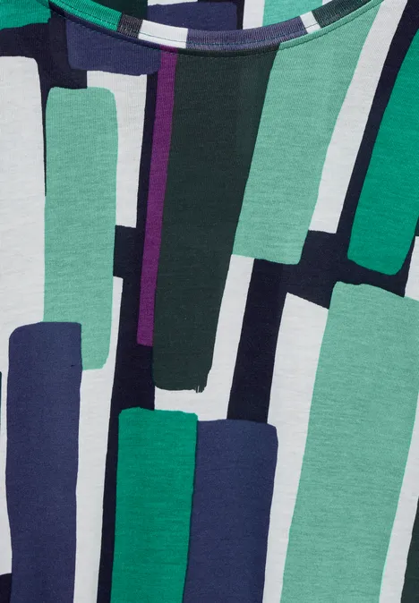 Shirt mit Ösen fir green