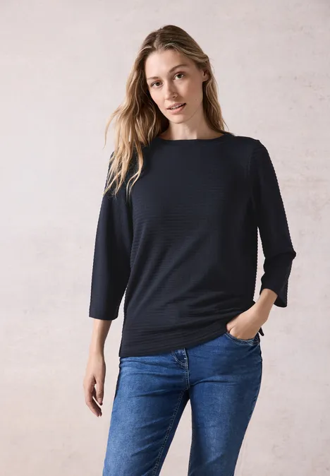 Strukturshirt universal blue