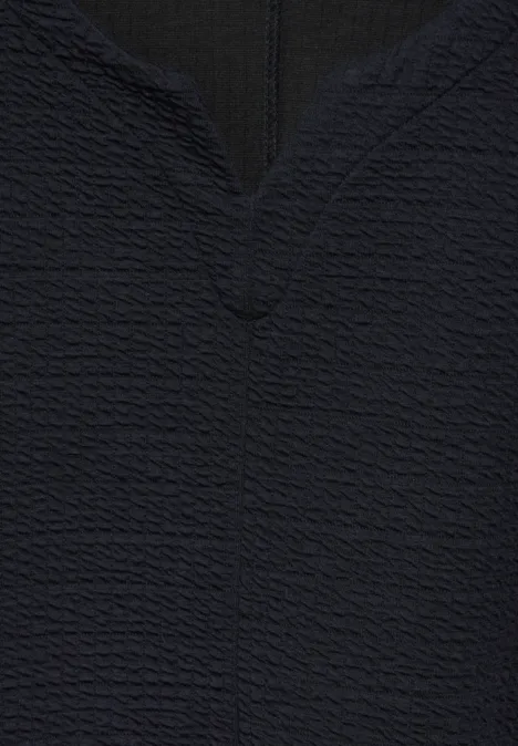 Overhemd met jaquardstructuur universal blue